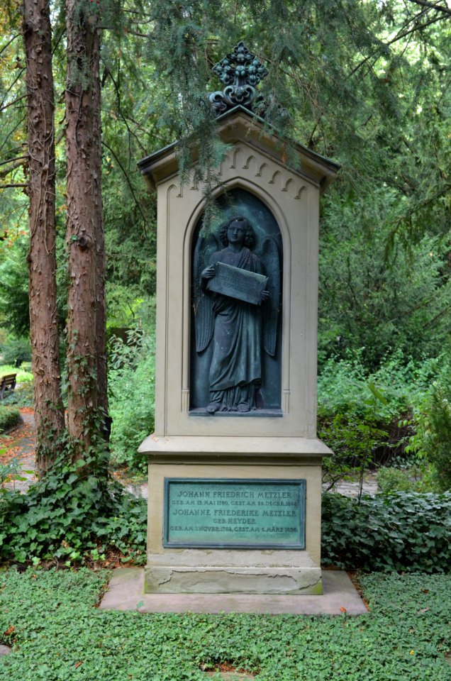 Frankfurt, Hauptfriedhof, Grab C 143 Metzler