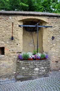 Frankfurt, Brunnen in der Sachsenhäuser Warte