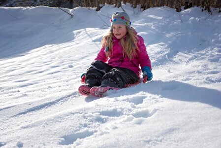 Snow sunshine good weather