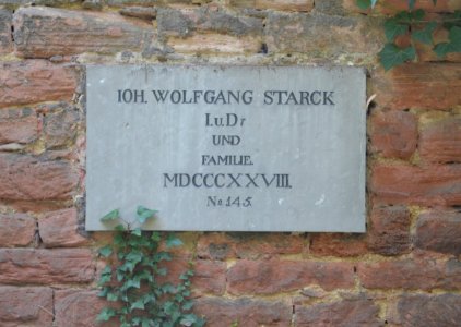 Frankfurt, Hauptfriedhof, Grab adM 145 Starck