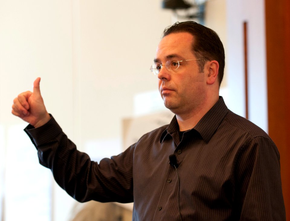 Frank Schulenberg speaking and gesturing 2