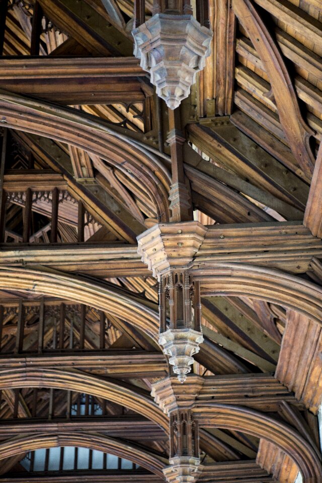 Medieval roof hammer beam trusses cautauld family home