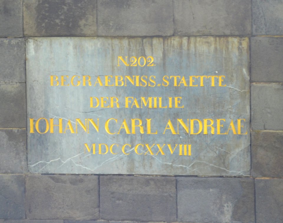 Frankfurt, Hauptfriedhof, Grab adM 202 Andreae (2)