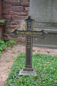 Frankfurt, Hauptfriedhof, Grab adM 214-215 de Neufville, Einzelgrab 24