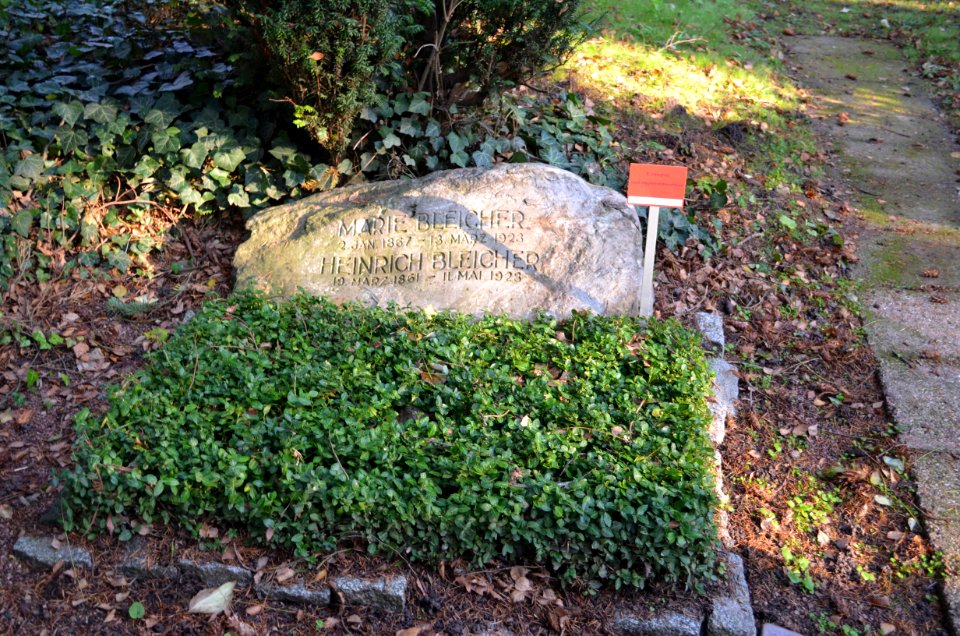 Frankfurt, Hauptfriedhof, Ehrengrab XIV Urnenhain 271Heinrich Bleicher