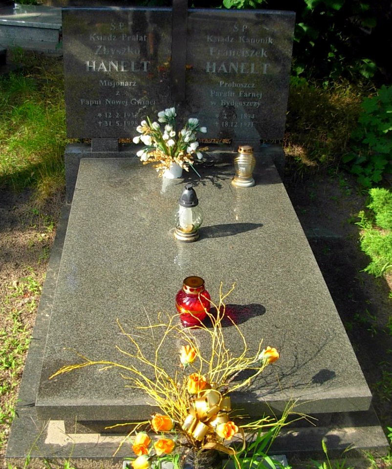 Franciszek Hanelt - nagrobek