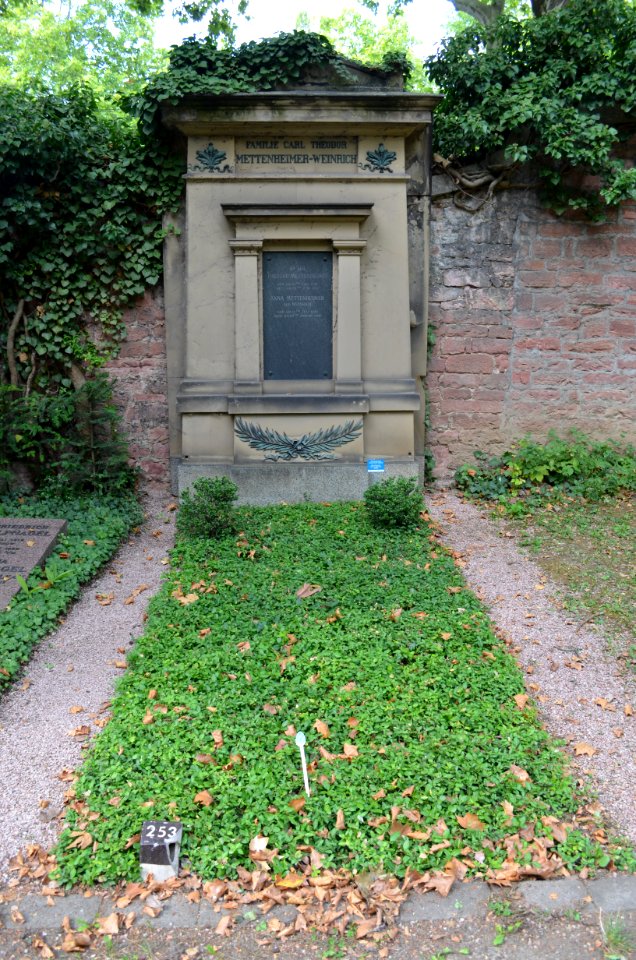 Frankfurt, Hauptfriedhof, Grab adM 253 Mettenheimer (1)