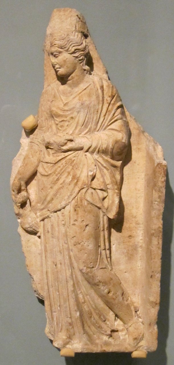 Fragmentary Relief with a Young Woman, Greece (Taras) or Italy (Tarentum), HAA