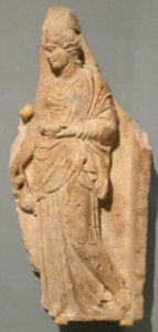 Fragmentary Relief with a Young Woman, Greece (Taras) or Italy (Tarentum), HAA