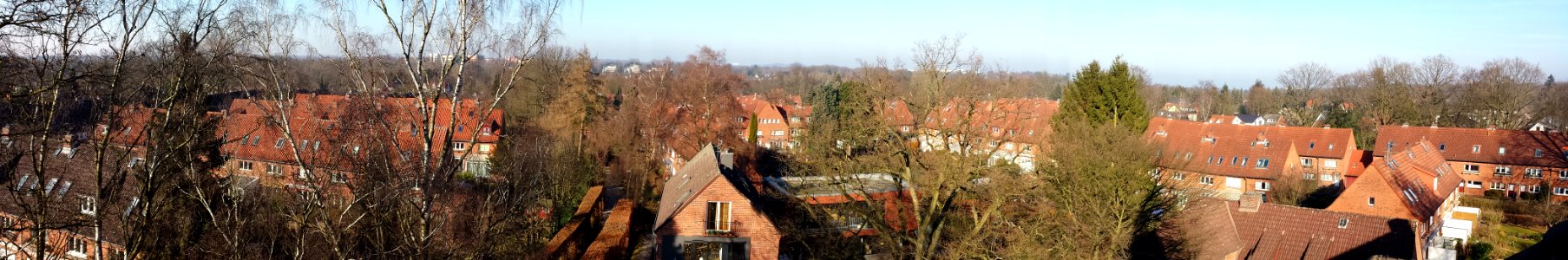 Frank'sche Siedlung in Klein Borstel von oben