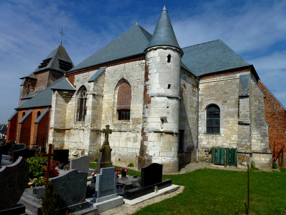 Fraillicourt (Ardennes) église Notre-Dame, vue du sud