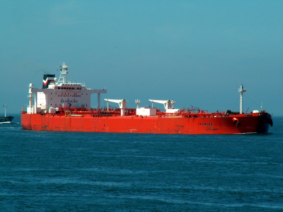 Framura pic1 approaching Port of Rotterdam, Holland 18-Jun-2005