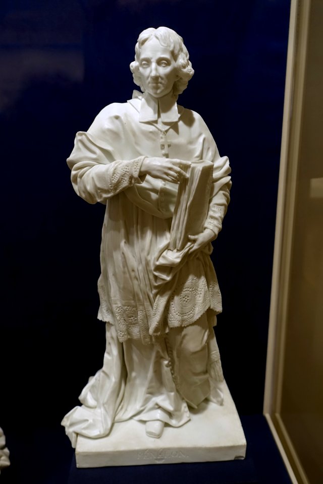 Francois du Salignac de la Mothe-Fenelon, from the Great Men series, Felix Lecomte modeler, Sevres Porcelain Factory, after 1782, bisque porcelain - Dallas Museum of Art - DSC05174