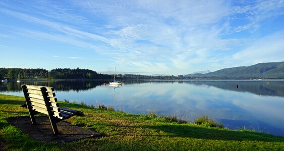 South island landscape morgenstimmung