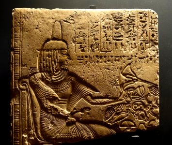 Fragment relief from a tomb, Memphis, 18th Dynasty, 1550-1307 BC, limestone - Museo Gregoriano Egizio - Vatican Museums - DSC00796