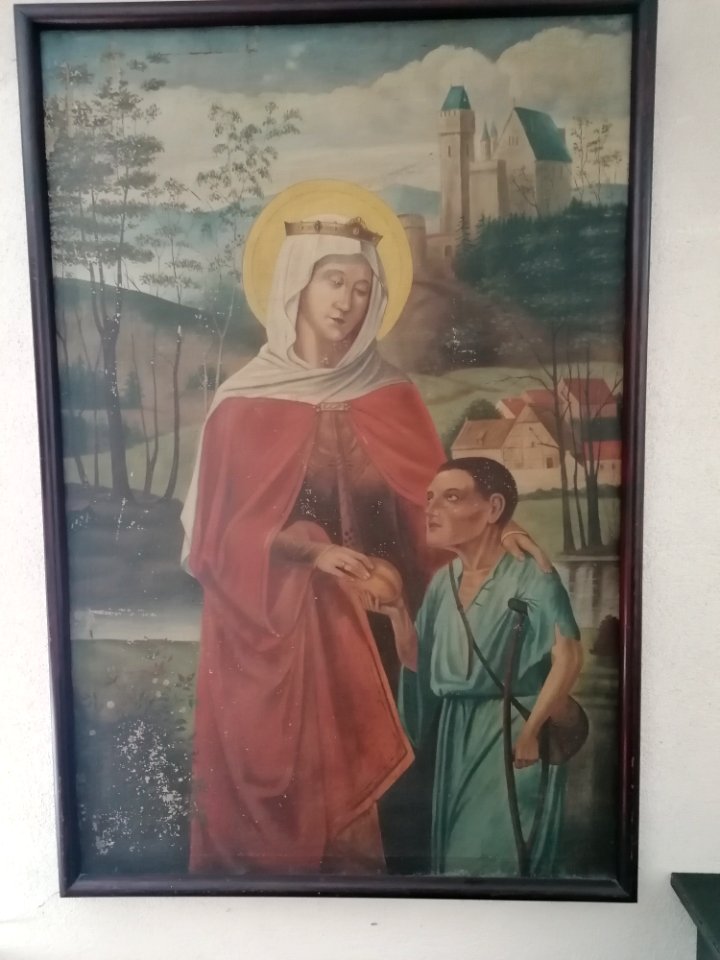 Franciscan saint oil painting on canvas - Franciscan monastery in Kobylin
