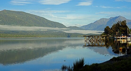 Landscape morgenstimmung fog photo