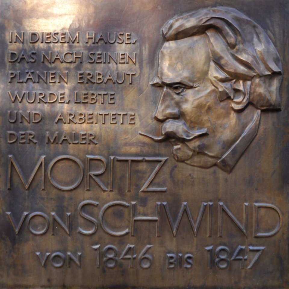 Frankfurt, Schwindhaus, Gedenktafel