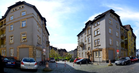 Frankfurt, Throner Straße, Dorfelder Straße, Totale