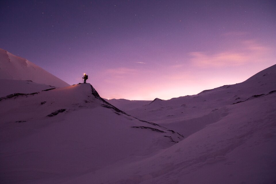 Nature snowy landscape north pole