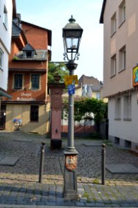 Frankfurt, Klappergasse, Laterne
