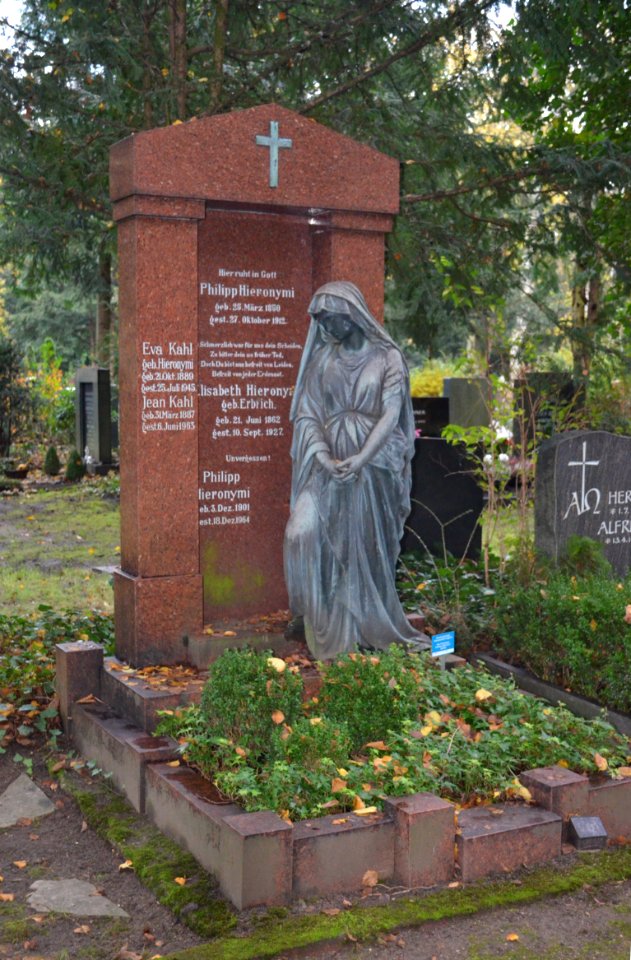 Frankfurt, Südfriedhof, B 901, Grab Hieronymi (1)