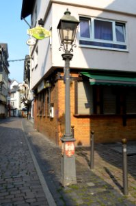 Frankfurt, Klappergasse, Laterne (1)
