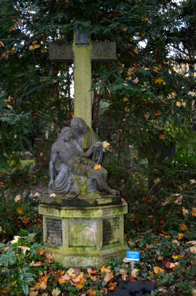 Frankfurt, Südfriedhof, B 802, Grab Weber-Kraus