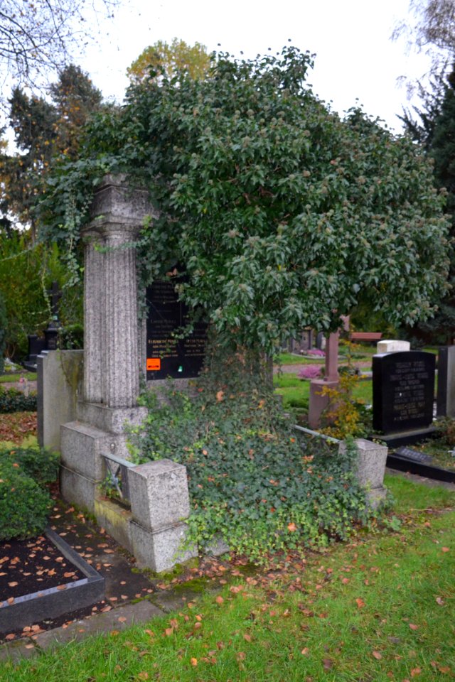 Frankfurt, Südfriedhof, B 34-36, Grab Maull
