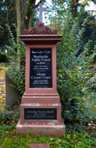 Frankfurt, Südfriedhof, B 220, Grab Geyer-Dauth