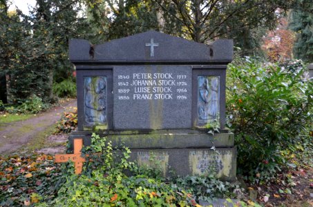 Frankfurt, Südfriedhof, B 781, Grab Stock