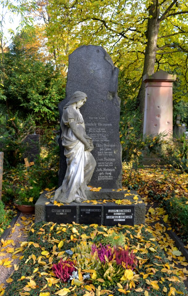 Frankfurt, Hauptfriedhof, Grab F 1327 Heinson