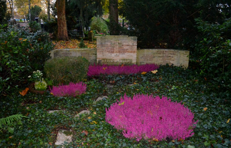 Frankfurt, Südfriedhof, B 1274, Grab Breidenstein