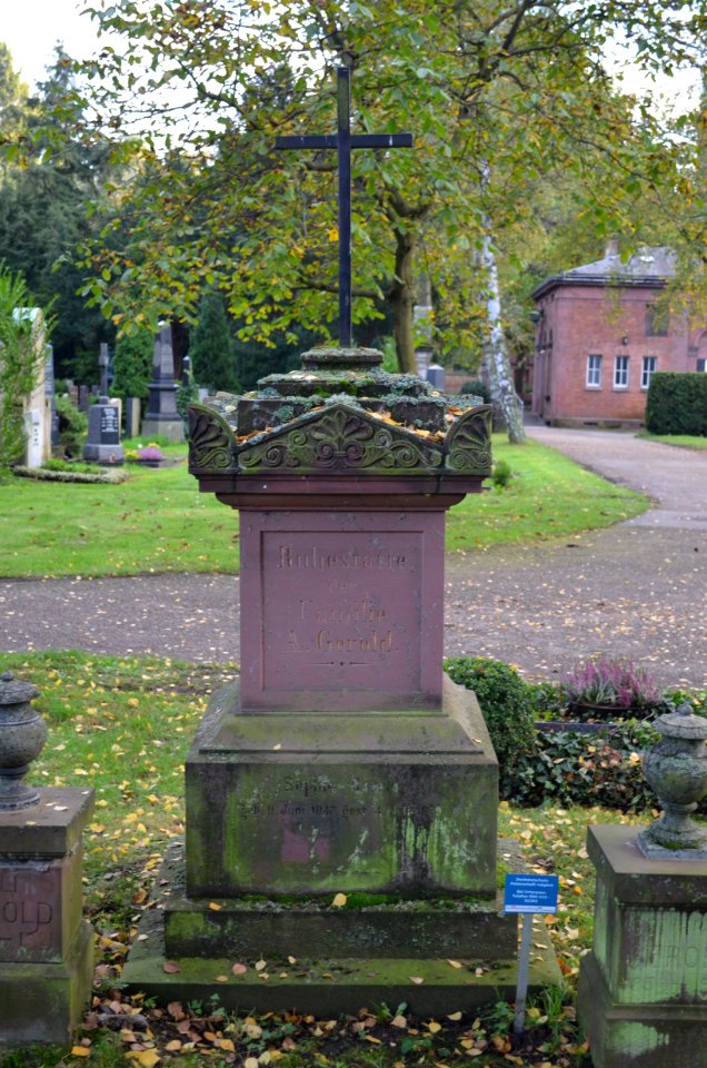 Frankfurt, Südfriedhof, A 93-97, Grab Gerold