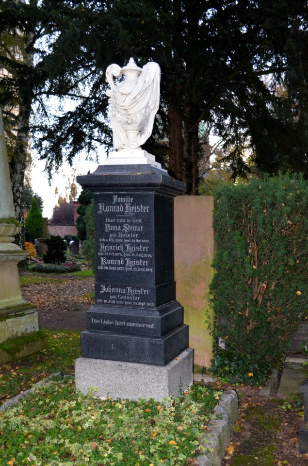 Frankfurt, Südfriedhof, B 86, Grab Heister