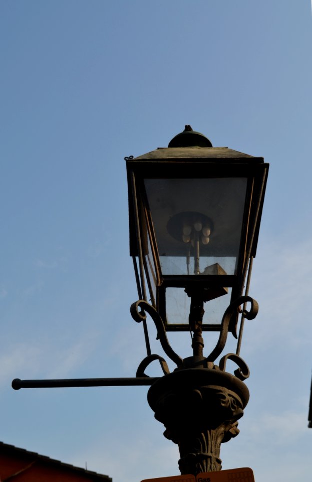 Frankfurt, Klappergasse, Laterne, Detail
