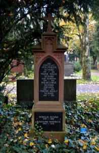 Frankfurt, Südfriedhof, B 196, Grab Schad