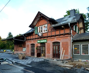 Frankfurt, Straßenbahnstationshaus Darmstädter Landstraße 730