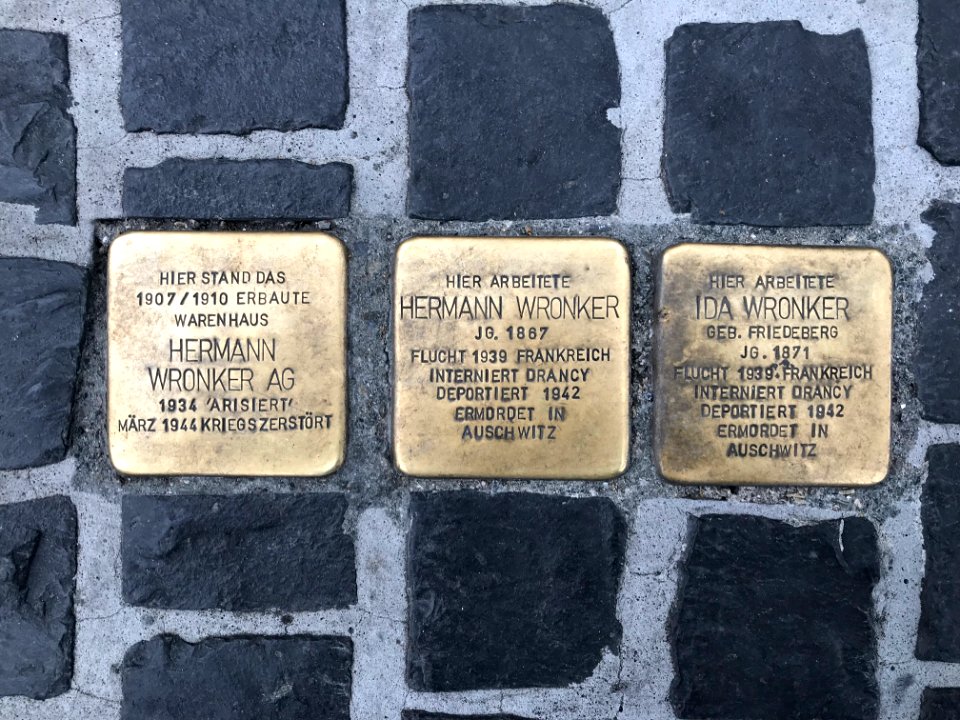 Frankfurt, Stolpersteine Wronker