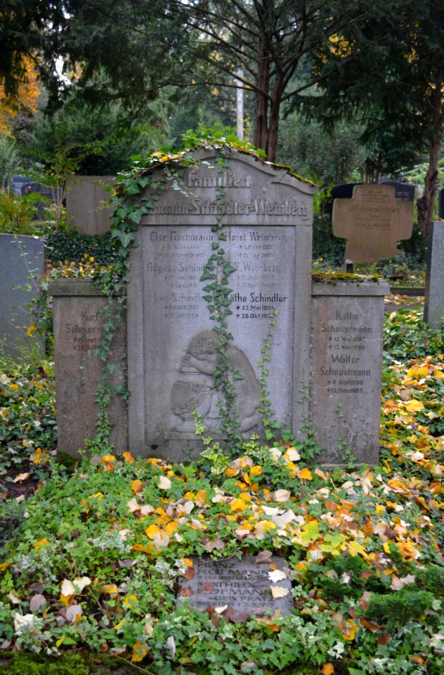 Frankfurt, Südfriedhof, D 181, Grab Rückmann-Schindler-Weinberg