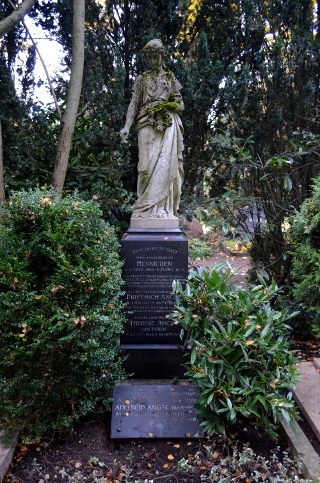 Frankfurt, Südfriedhof, B 1022, Grab Angst