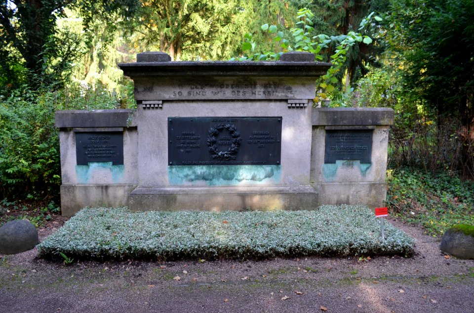 Frankfurt, Hauptfriedhof, Grab F 143 Jacob Becker