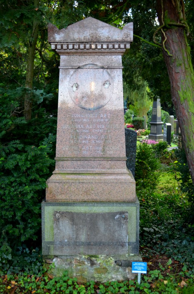 Frankfurt, Südfriedhof, A 92, Grab Abt