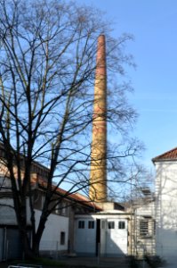 Frankfurt, Dondorfsche Druckerei, Schornstein