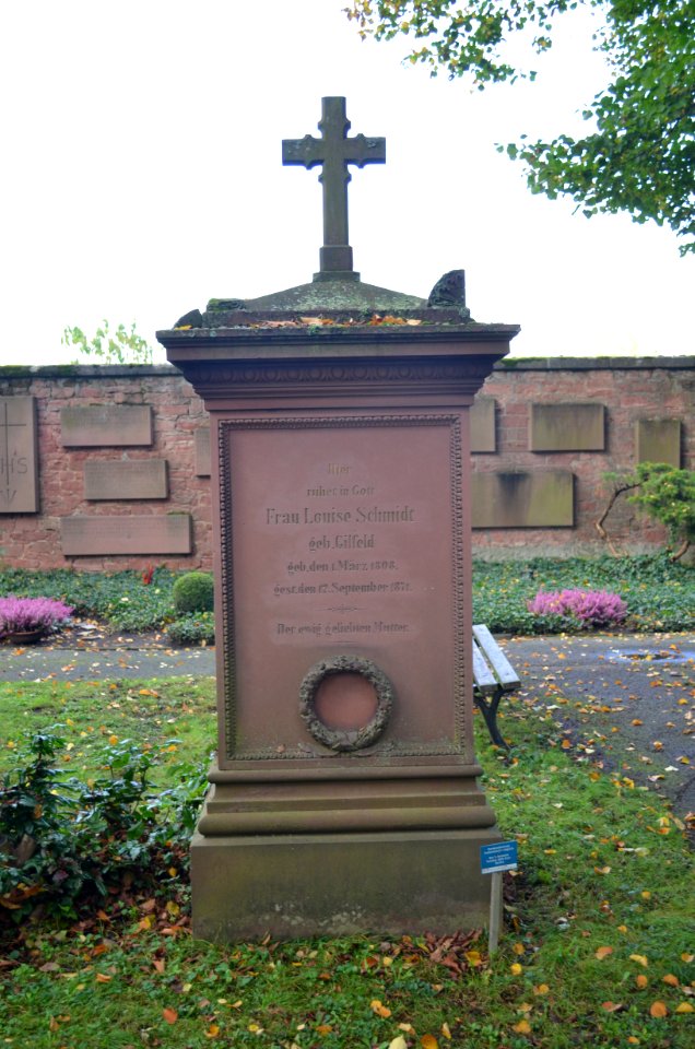 Frankfurt, Südfriedhof, A 118, Grab Schmidt