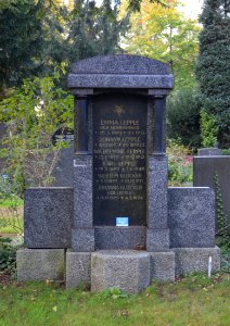 Frankfurt, Südfriedhof, A 346, Grab Lepple