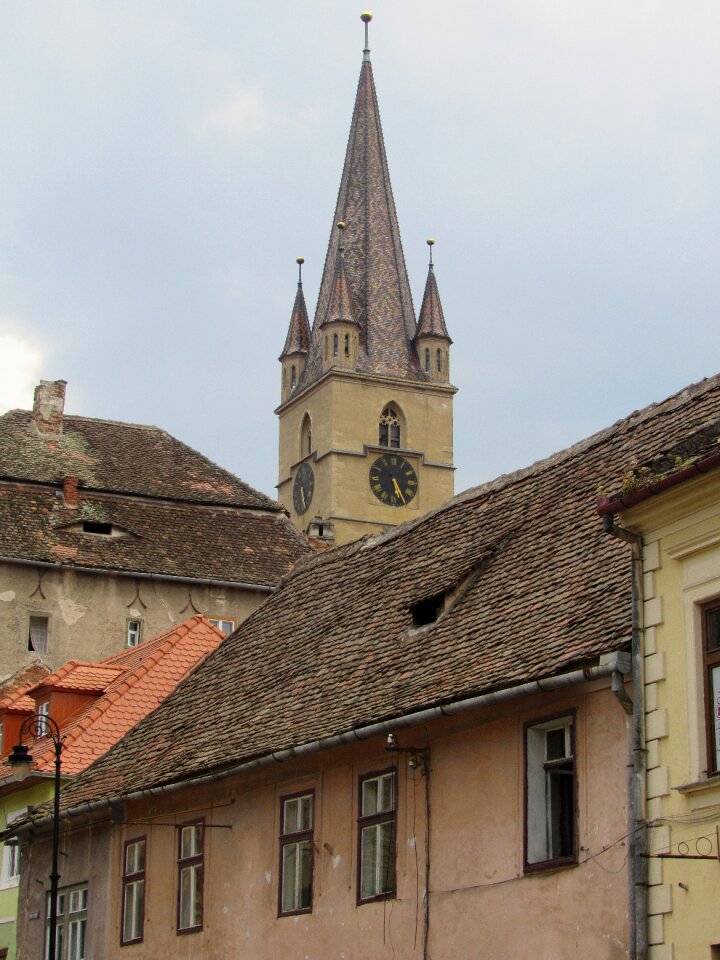 Church tower romania buildings