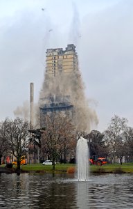 Frankfurt, AfE-Turm-Sprengung (3)