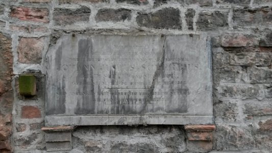 Frankfurt, Peterskirchhof, Grab Johann Justus Scherbius
