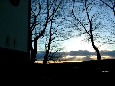 Frauenberg Eichstätt -Sonnenuntergang bei Kapelle